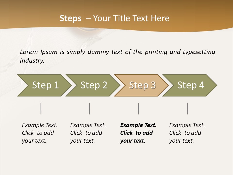 Anniversary Gold Concept PowerPoint Template