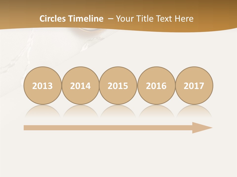 Anniversary Gold Concept PowerPoint Template