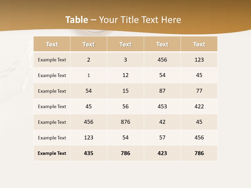 Anniversary Gold Concept PowerPoint Template