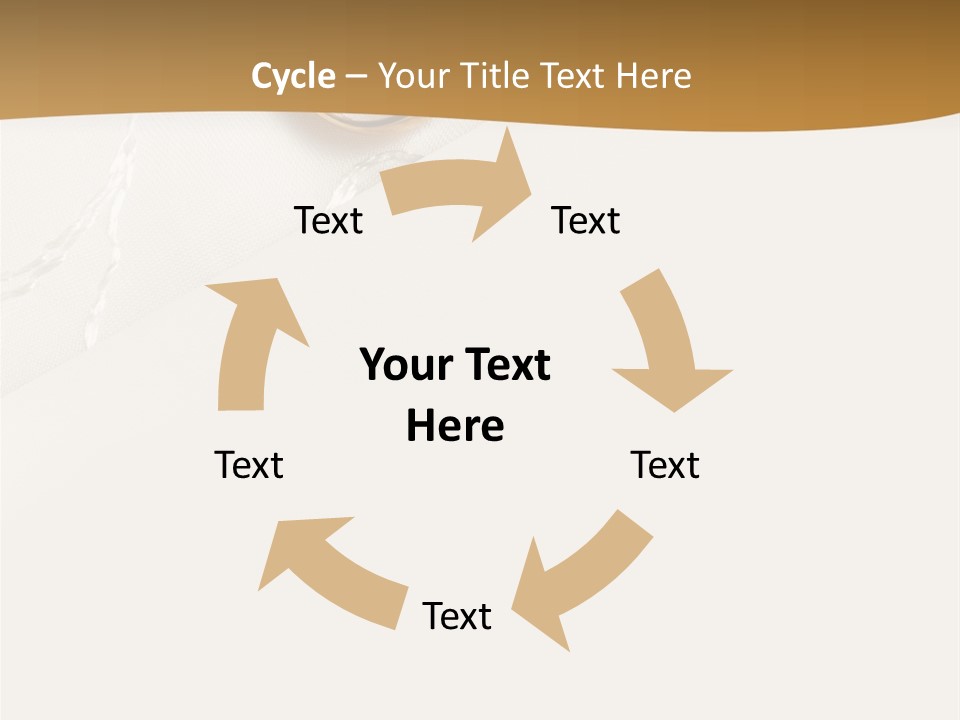 Anniversary Gold Concept PowerPoint Template
