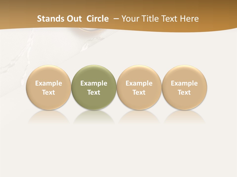 Anniversary Gold Concept PowerPoint Template