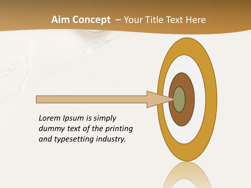 Anniversary Gold Concept PowerPoint Template