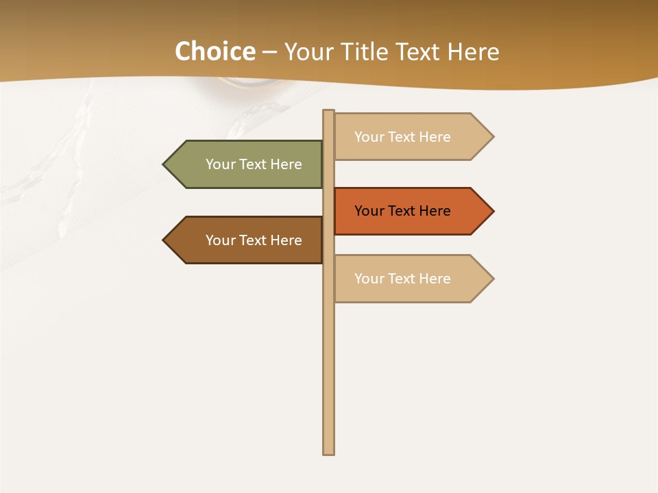 Anniversary Gold Concept PowerPoint Template