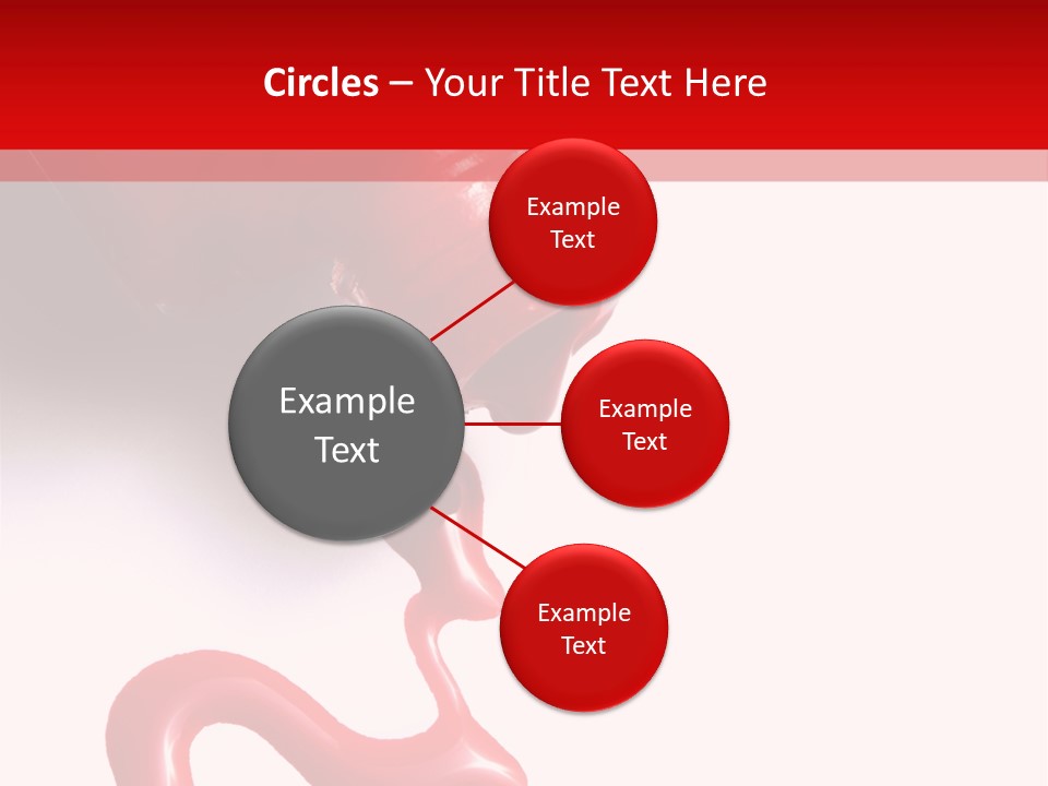 Closeup Drop Cosmetics PowerPoint Template