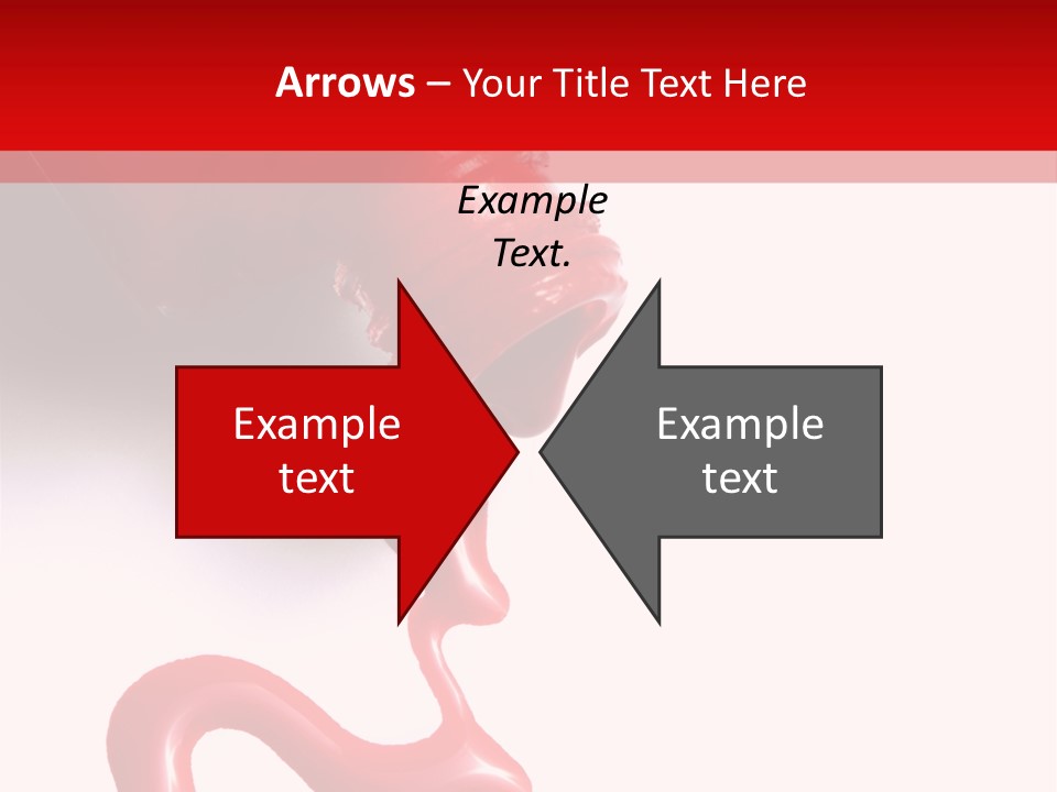 Closeup Drop Cosmetics PowerPoint Template