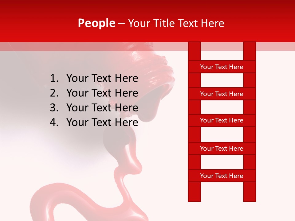 Closeup Drop Cosmetics PowerPoint Template