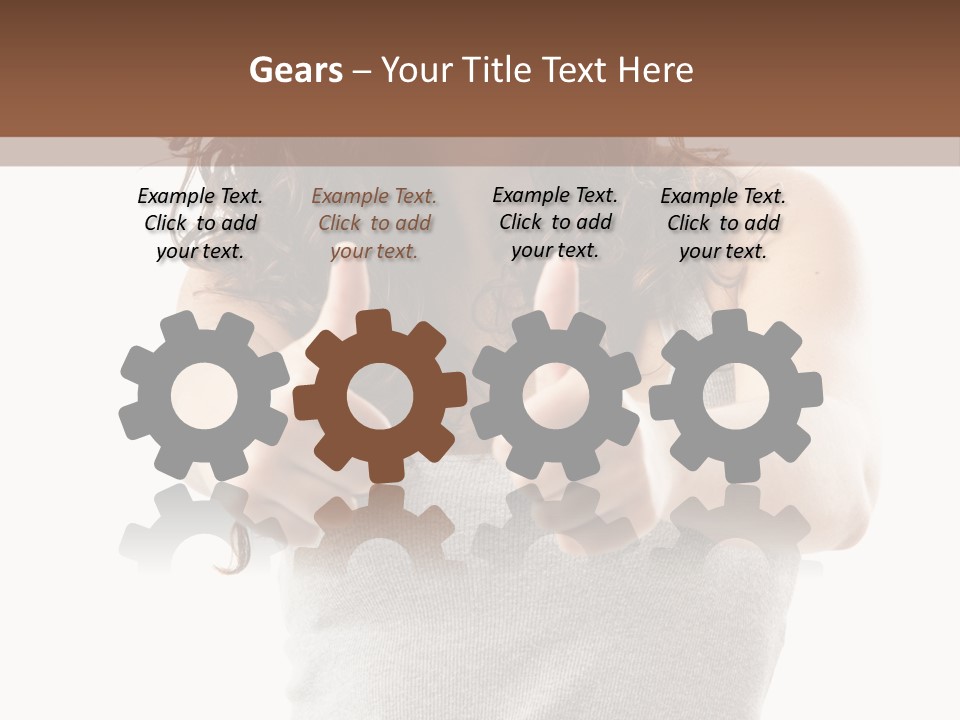 Gesture Top Cheerful PowerPoint Template