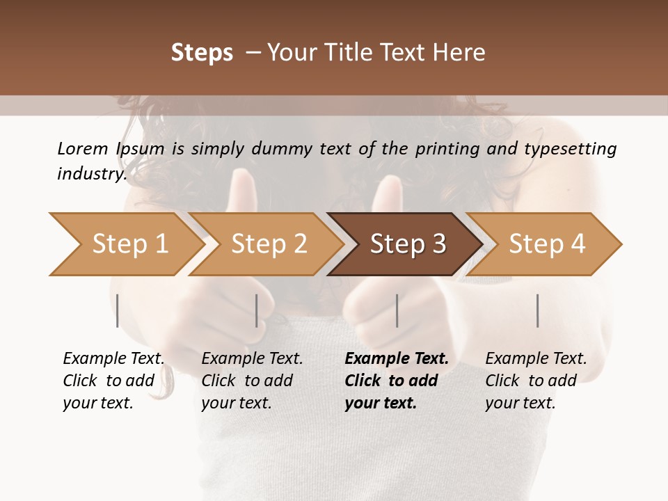 Gesture Top Cheerful PowerPoint Template