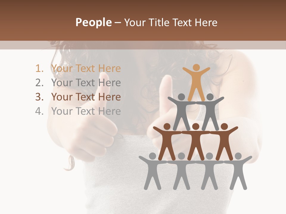 Gesture Top Cheerful PowerPoint Template