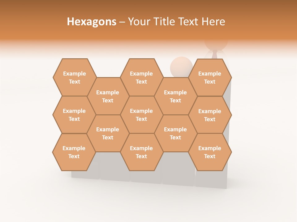 A Group Of People Standing On Top Of A Bar Chart PowerPoint Template
