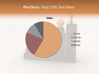 A Group Of People Standing On Top Of A Bar Chart PowerPoint Template