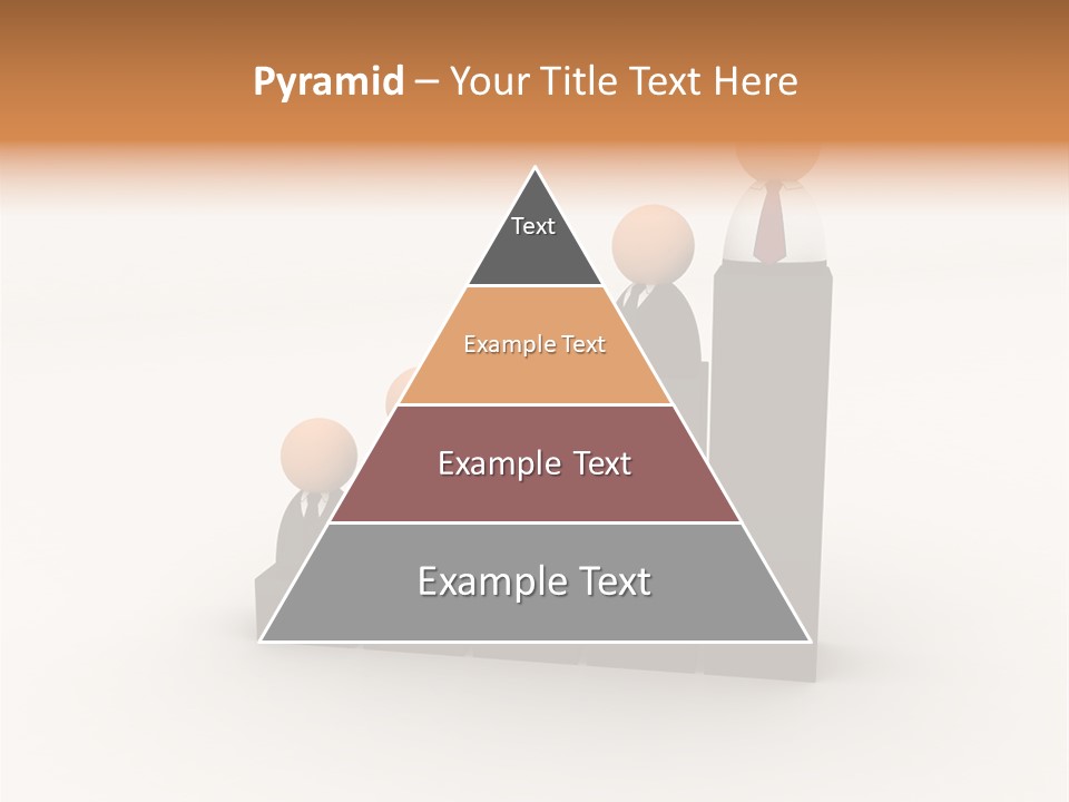 A Group Of People Standing On Top Of A Bar Chart PowerPoint Template