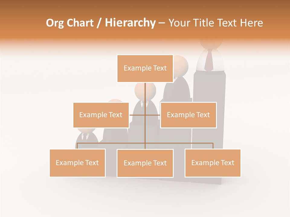 A Group Of People Standing On Top Of A Bar Chart PowerPoint Template