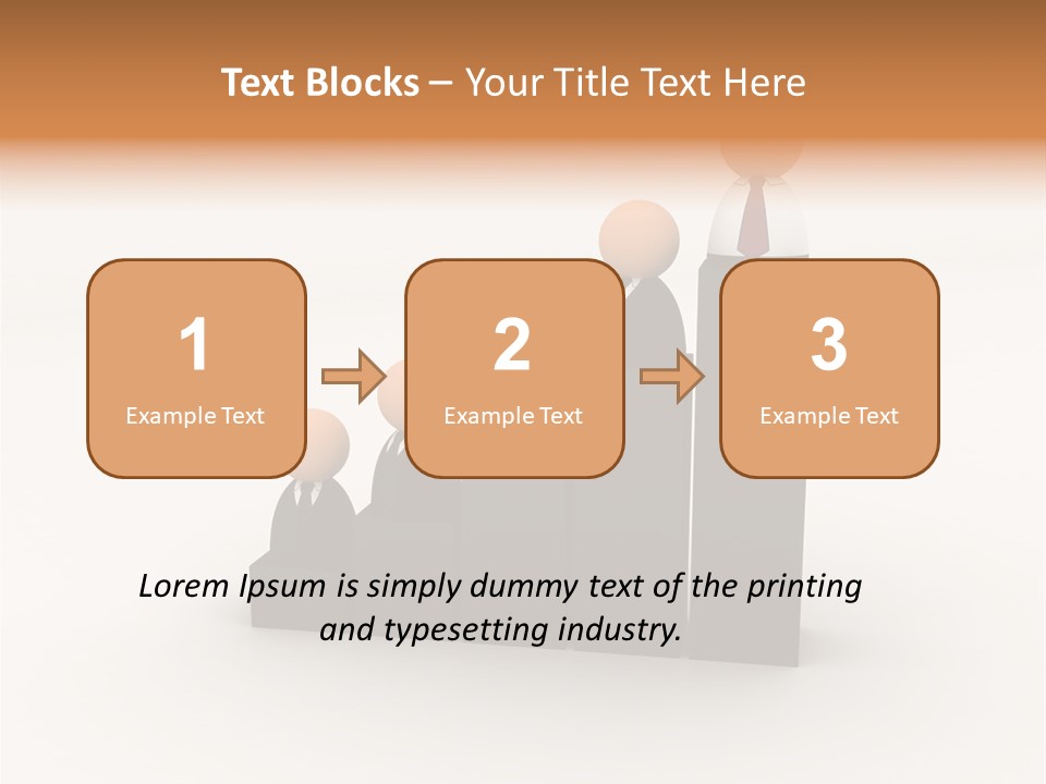 A Group Of People Standing On Top Of A Bar Chart PowerPoint Template