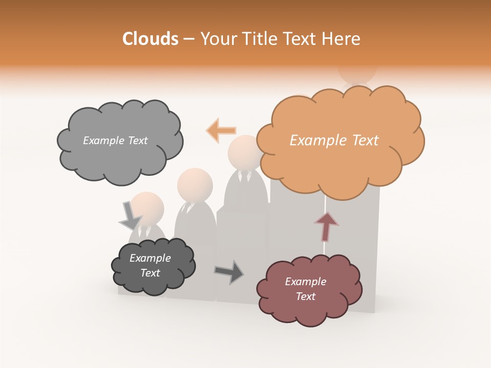A Group Of People Standing On Top Of A Bar Chart PowerPoint Template