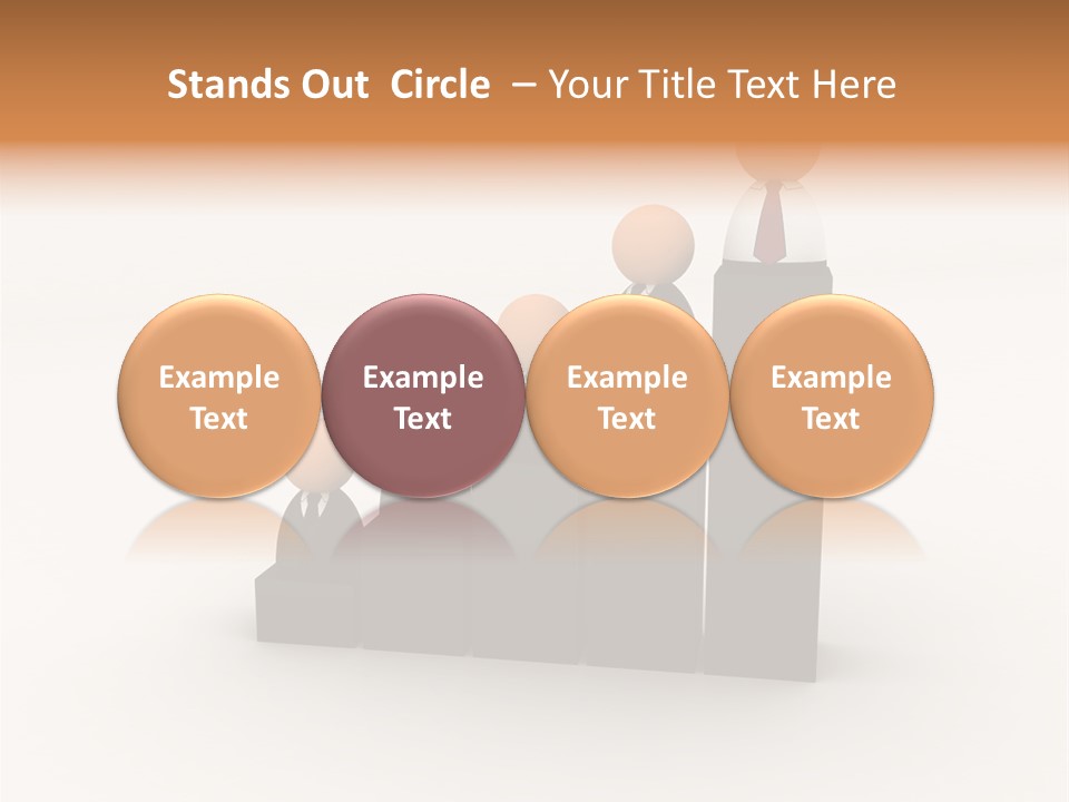 A Group Of People Standing On Top Of A Bar Chart PowerPoint Template