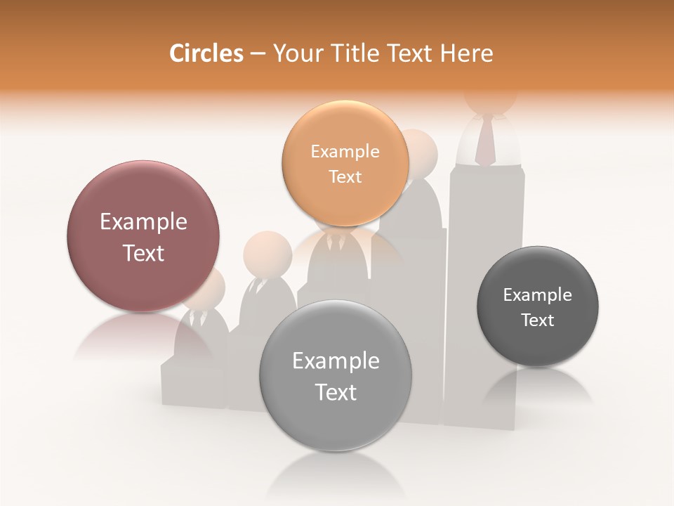 A Group Of People Standing On Top Of A Bar Chart PowerPoint Template
