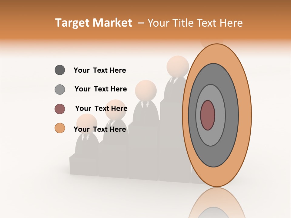 A Group Of People Standing On Top Of A Bar Chart PowerPoint Template