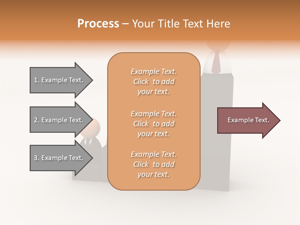 A Group Of People Standing On Top Of A Bar Chart PowerPoint Template