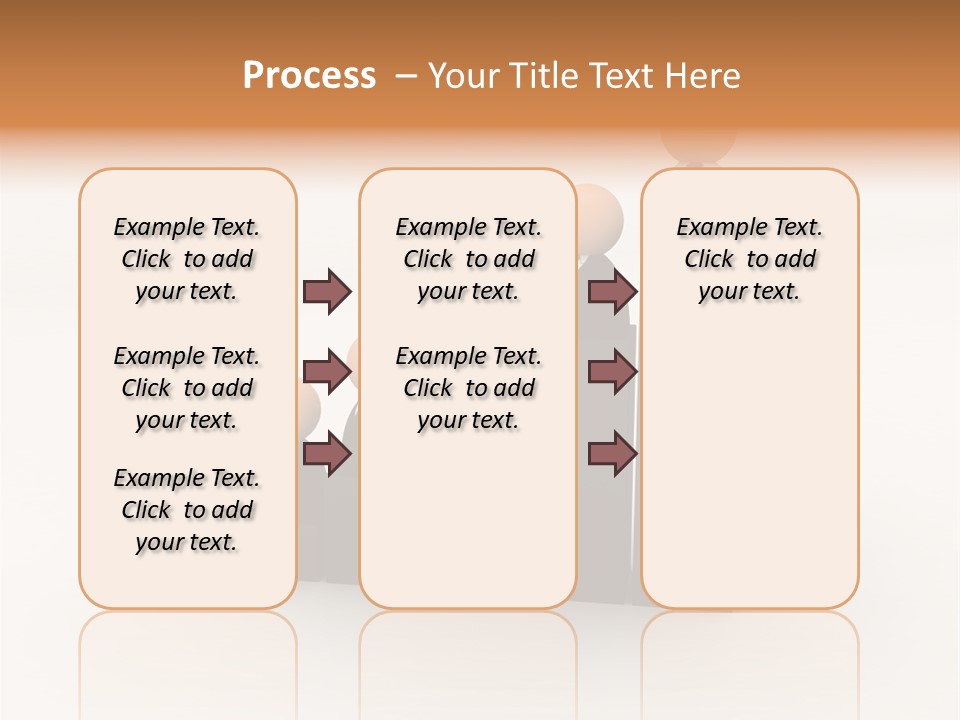 A Group Of People Standing On Top Of A Bar Chart PowerPoint Template