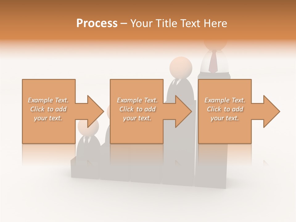 A Group Of People Standing On Top Of A Bar Chart PowerPoint Template