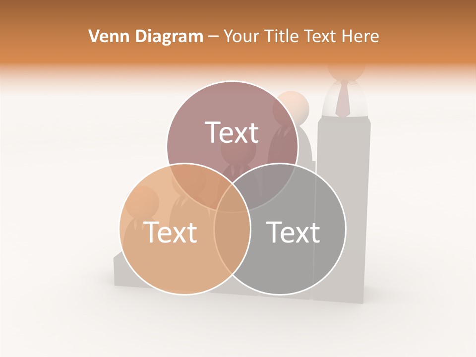 A Group Of People Standing On Top Of A Bar Chart PowerPoint Template