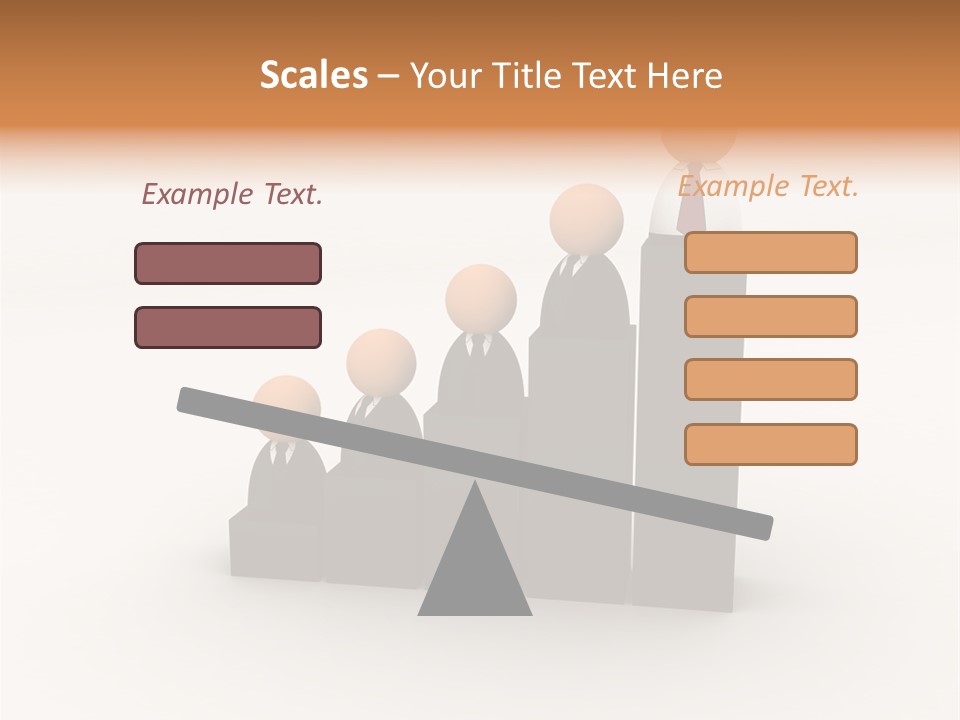 A Group Of People Standing On Top Of A Bar Chart PowerPoint Template