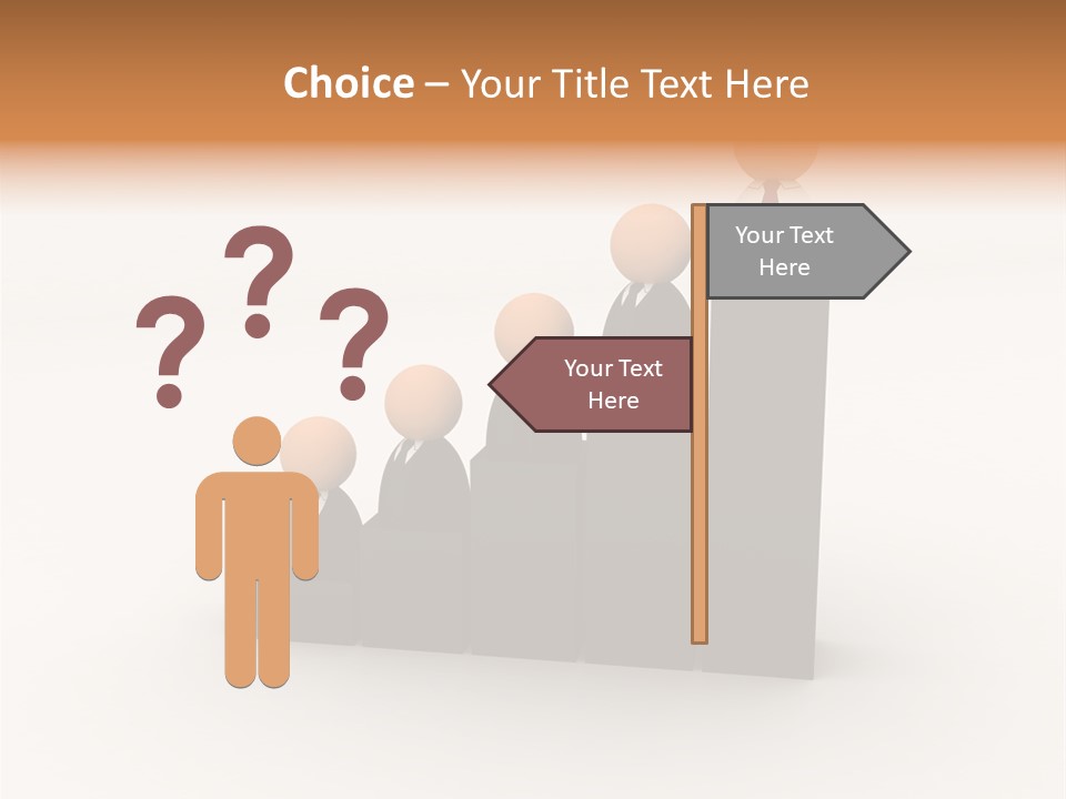 A Group Of People Standing On Top Of A Bar Chart PowerPoint Template