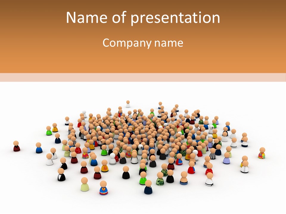 Multiple Person Diversity PowerPoint Template