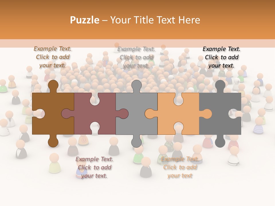 Multiple Person Diversity PowerPoint Template
