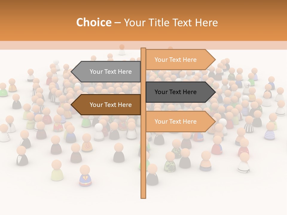 Multiple Person Diversity PowerPoint Template