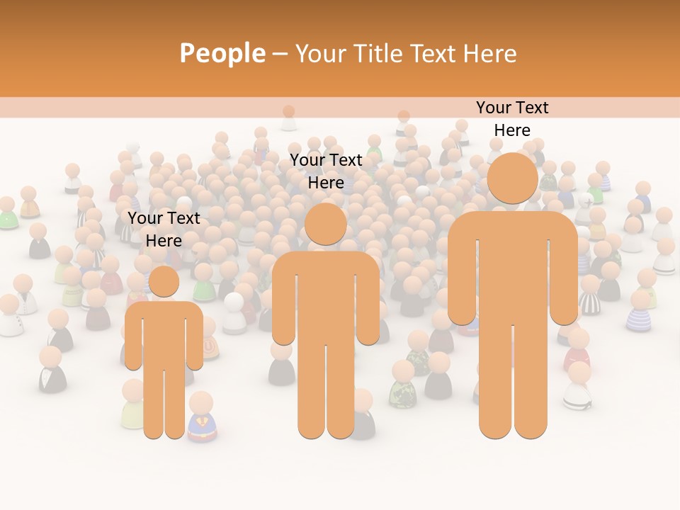 Multiple Person Diversity PowerPoint Template