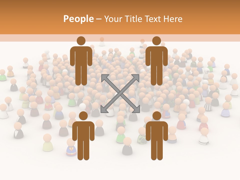 Multiple Person Diversity PowerPoint Template
