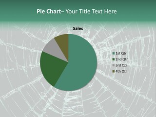 Shatter Window Hole PowerPoint Template