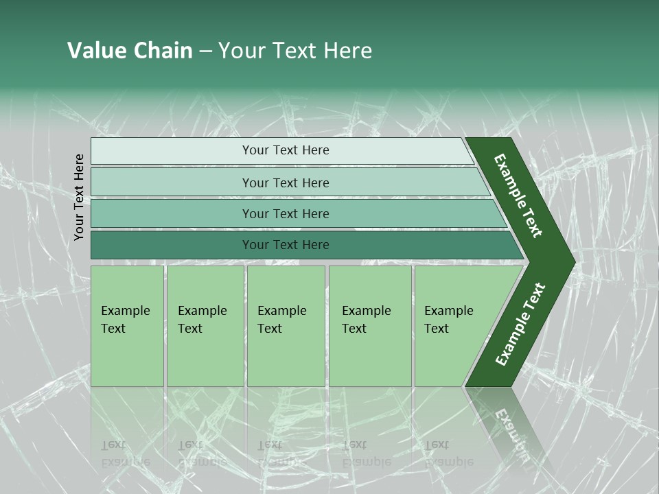 Shatter Window Hole PowerPoint Template