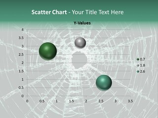 Shatter Window Hole PowerPoint Template