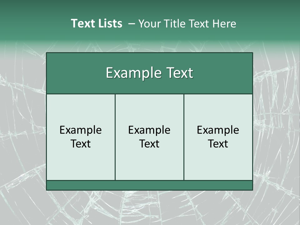 Shatter Window Hole PowerPoint Template