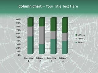 Shatter Window Hole PowerPoint Template