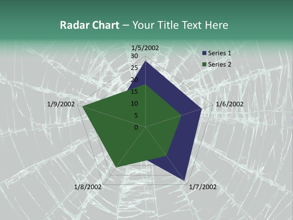 Shatter Window Hole PowerPoint Template