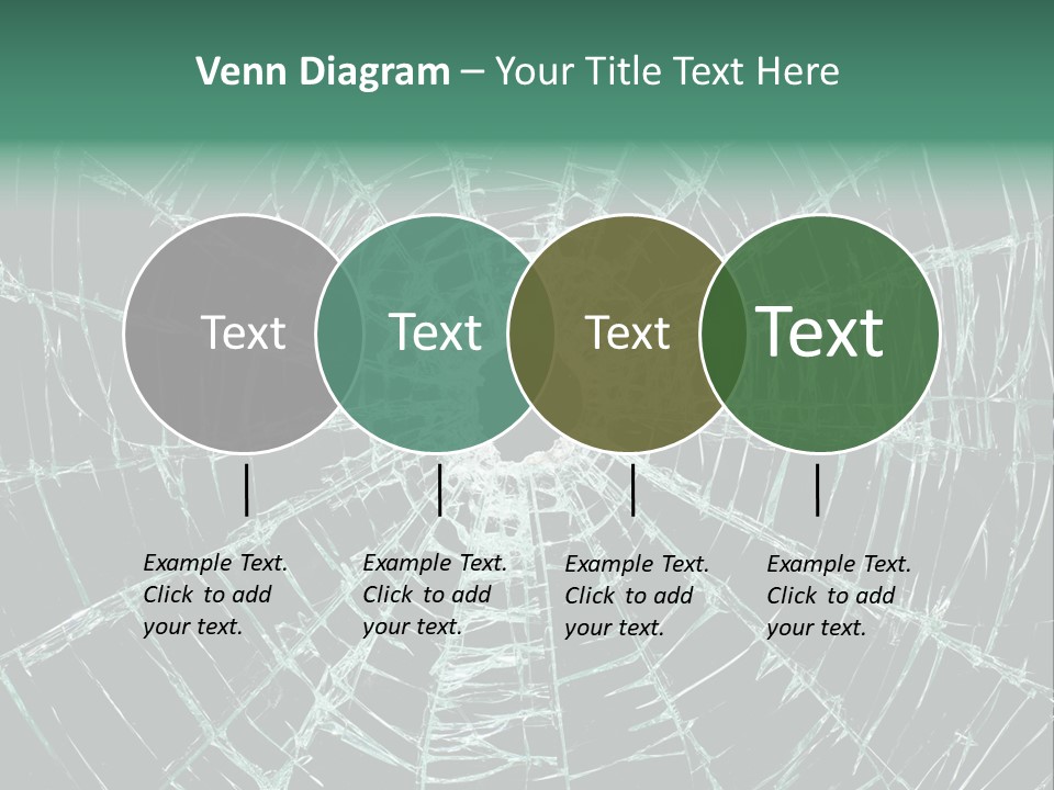 Shatter Window Hole PowerPoint Template
