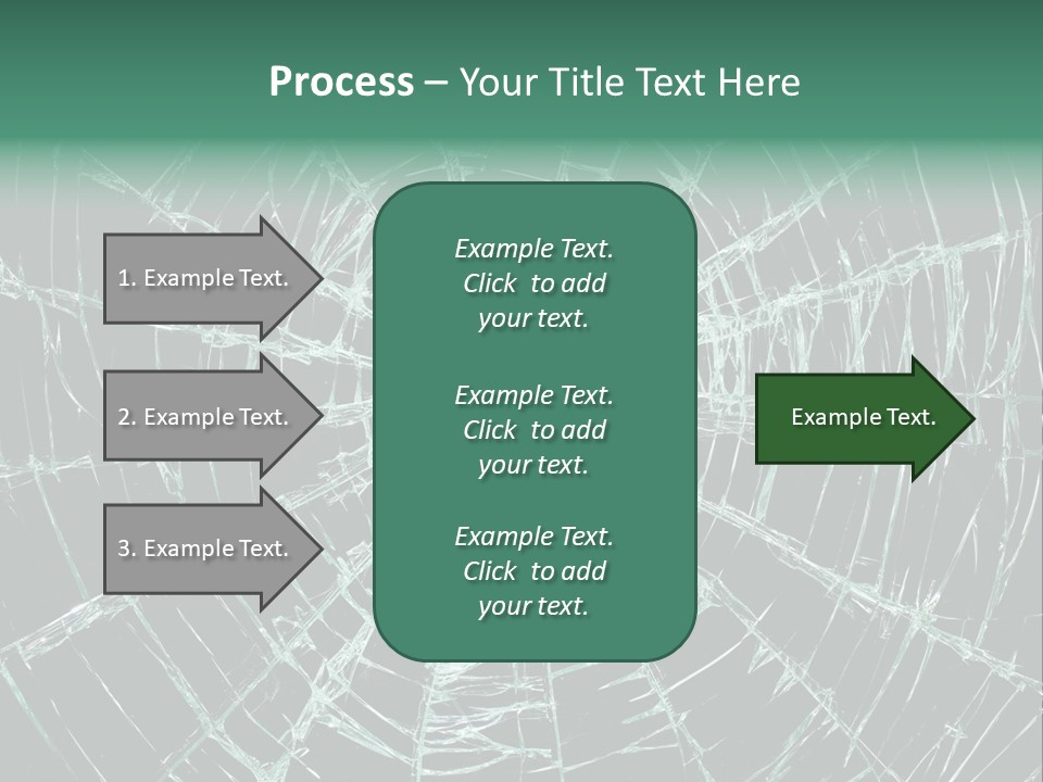 Shatter Window Hole PowerPoint Template