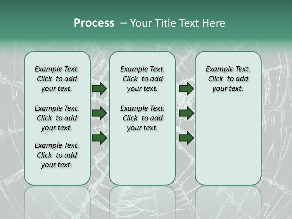 Shatter Window Hole PowerPoint Template