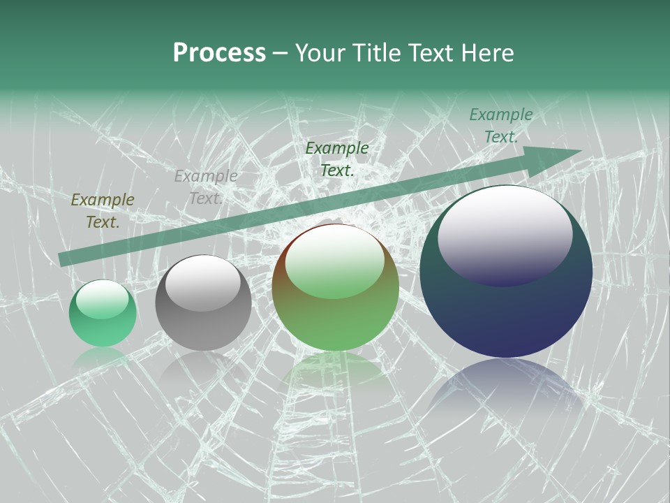 Shatter Window Hole PowerPoint Template