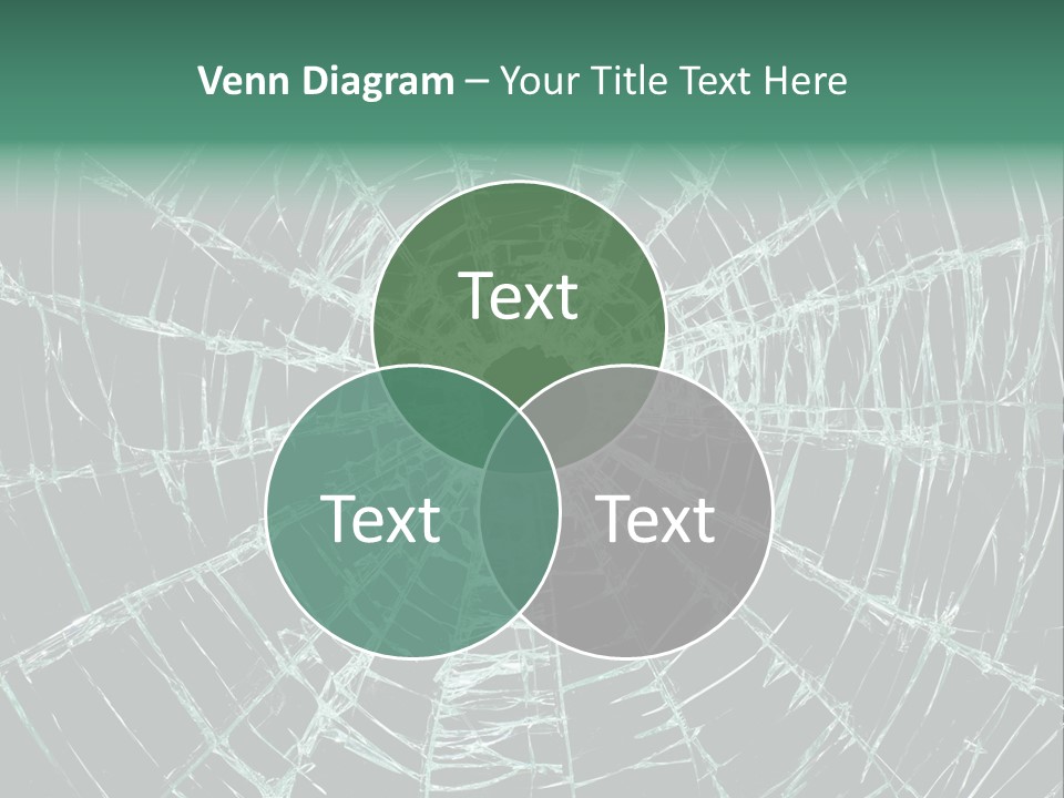 Shatter Window Hole PowerPoint Template