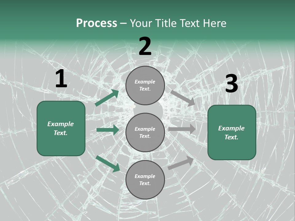 Shatter Window Hole PowerPoint Template