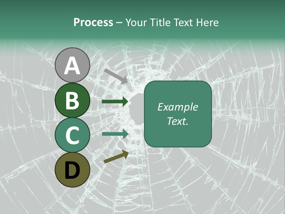Shatter Window Hole PowerPoint Template