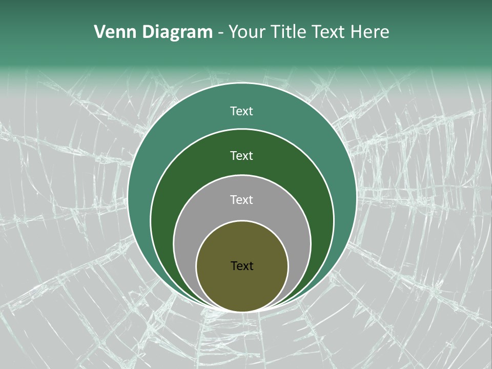 Shatter Window Hole PowerPoint Template