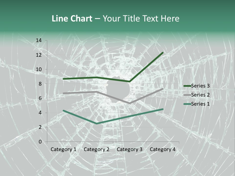 Shatter Window Hole PowerPoint Template