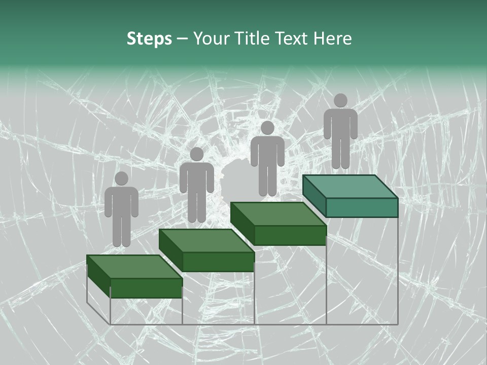 Shatter Window Hole PowerPoint Template