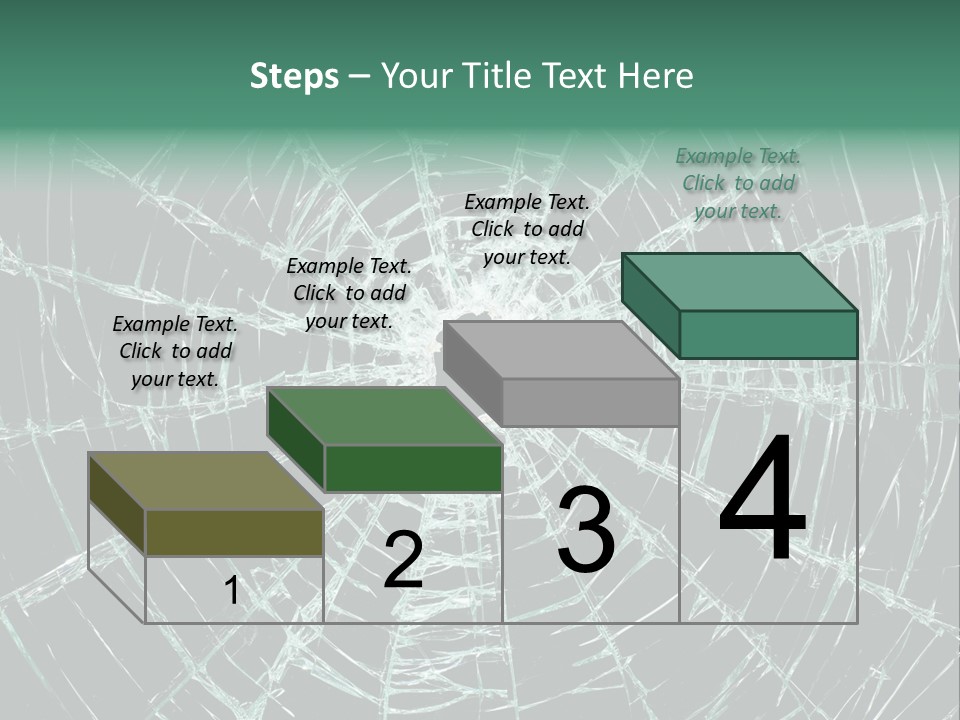 Shatter Window Hole PowerPoint Template